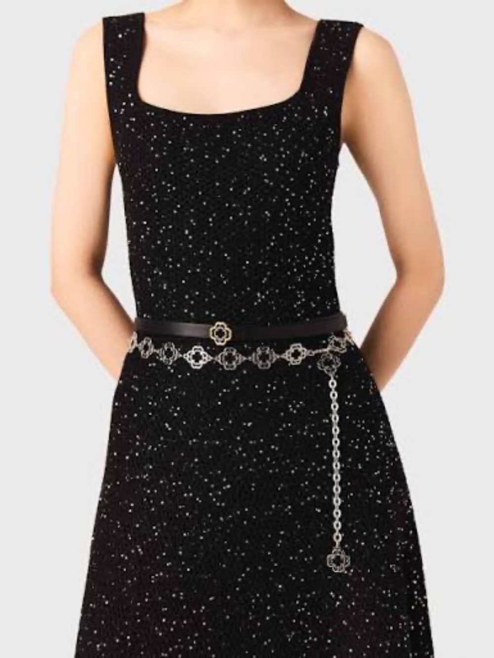 Maje | Two-time Clover Chain Belt